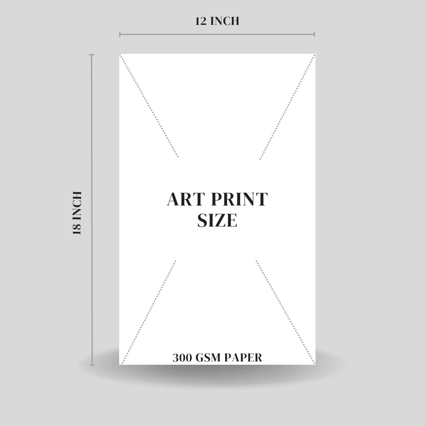 ART PRINT SIZE CHART