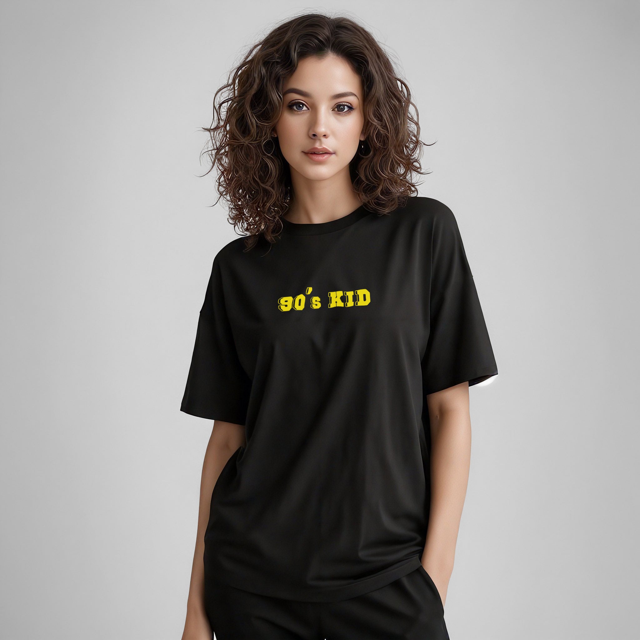 90s Kid Oversized T Shirt Women Rustic Indi Fashion