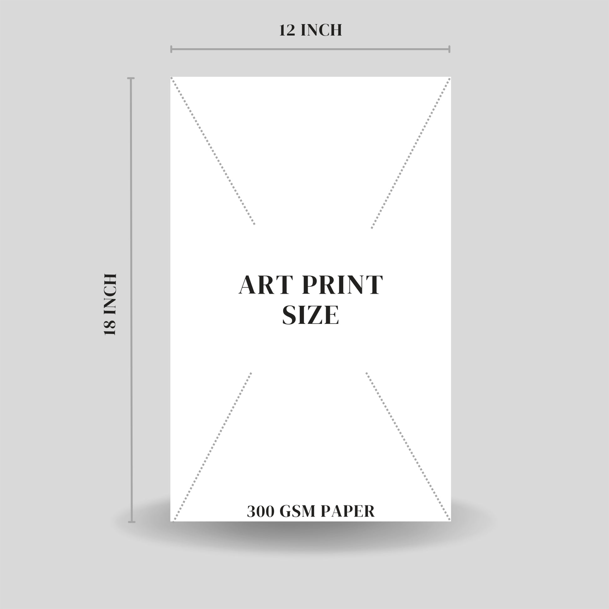 ART PRINT SIZE CHART