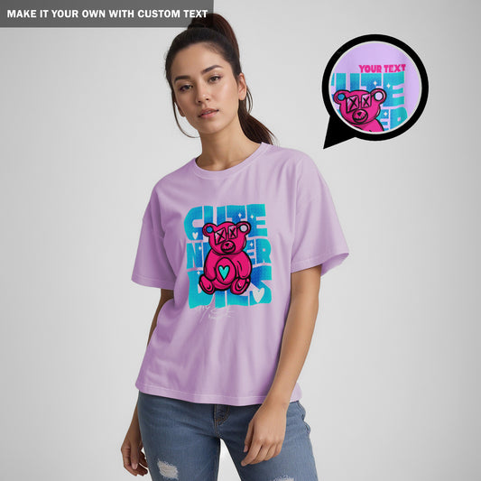Cute Never Dies - Oversized TShirt - Women