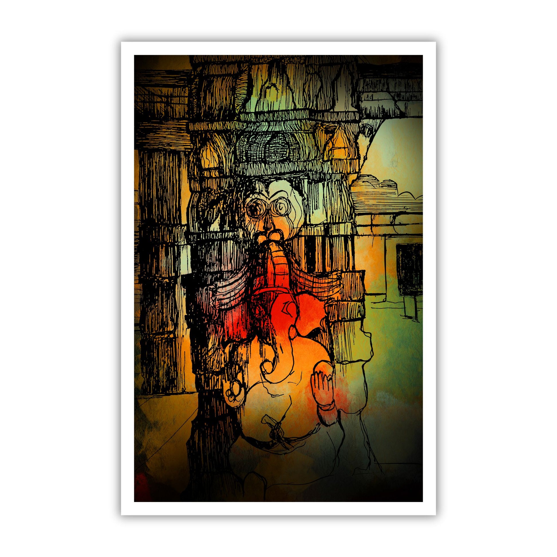 Divine Ganesha Temple Art Print