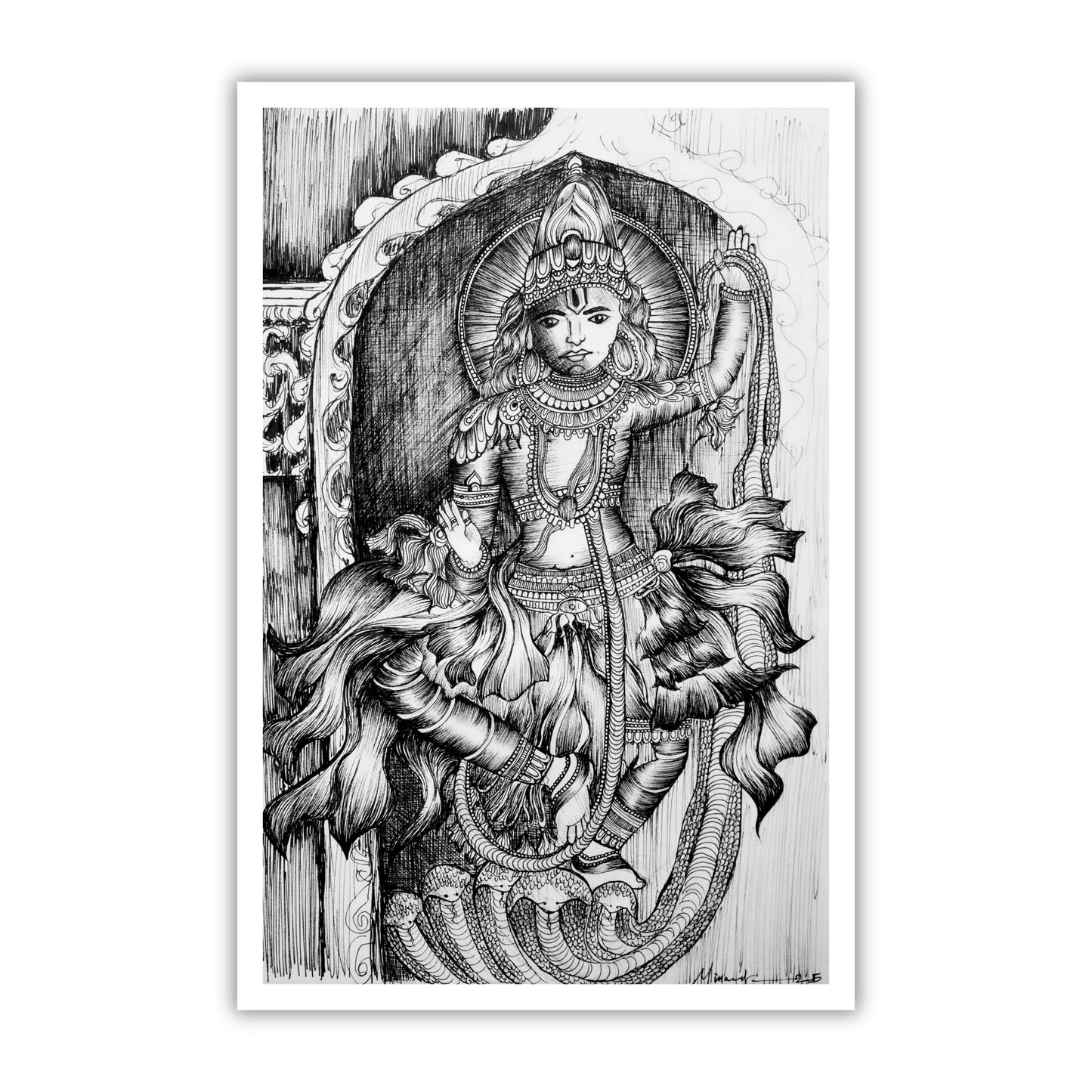 Divine Krishna Art Print