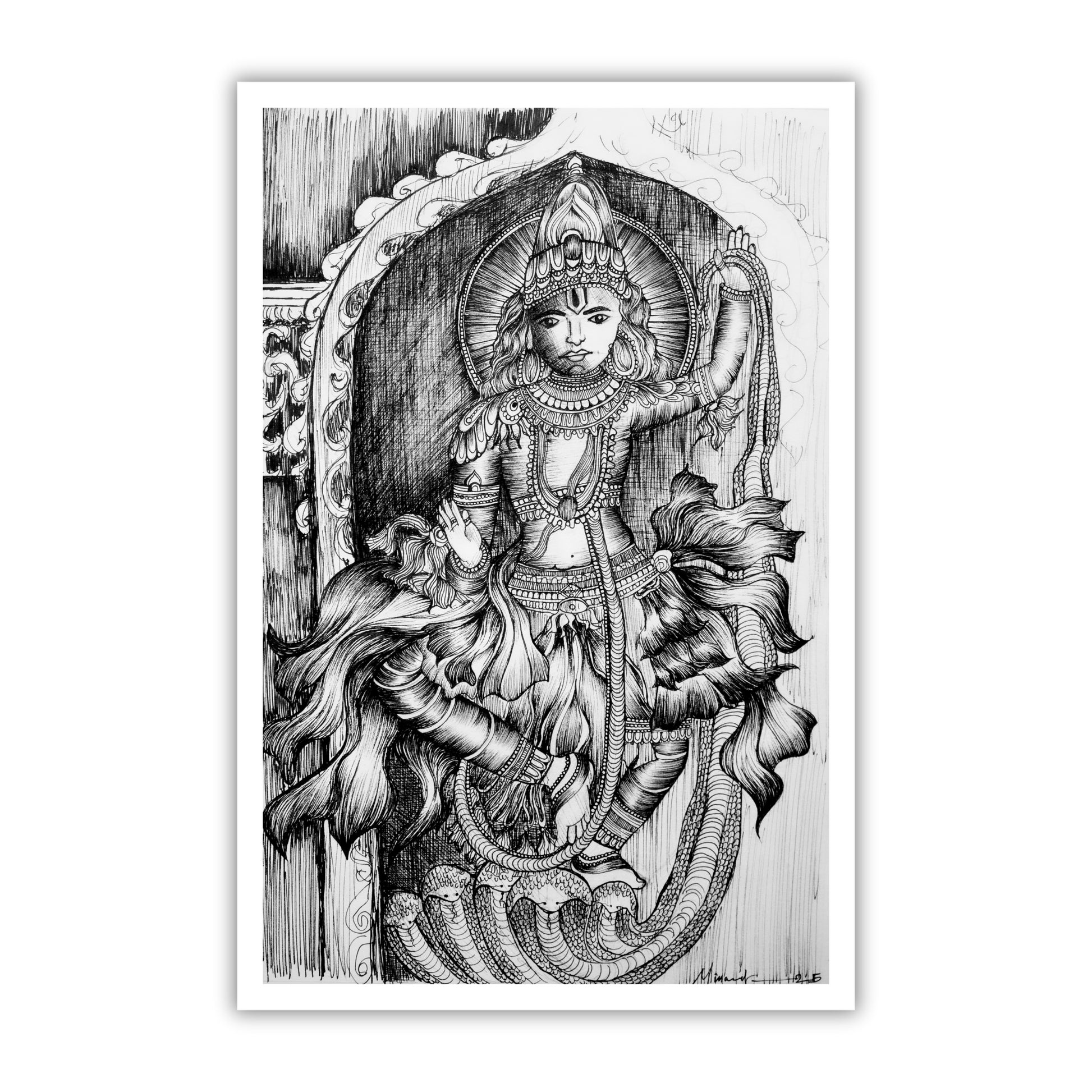 Divine Krishna Art Print