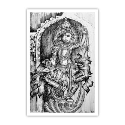 Divine Krishna Art Print