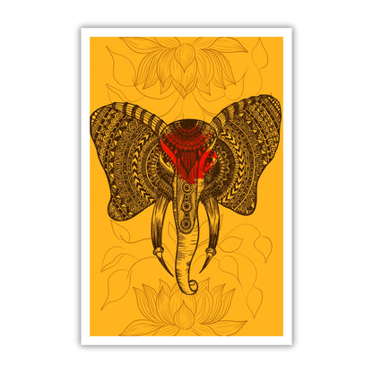 Gajraj Mandala Art Print
