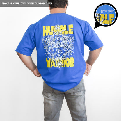 Humble Warrior - Oversized Blue TShirt - Men