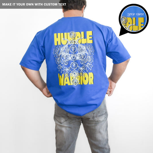Humble Warrior - Oversized Blue TShirt - Men