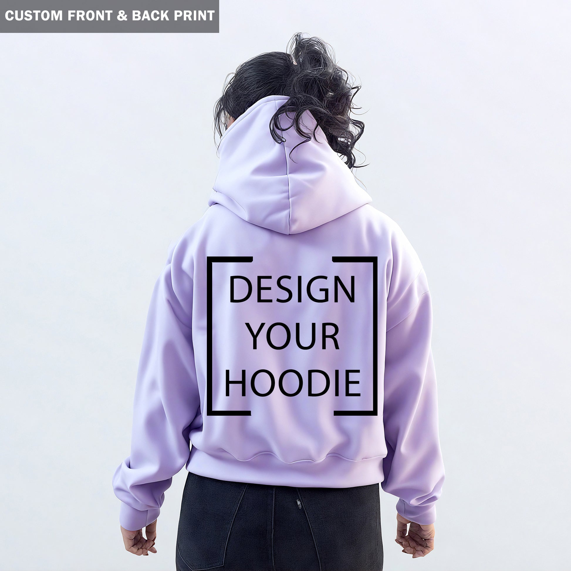 Custom Print - Women Hoodie - Lavender