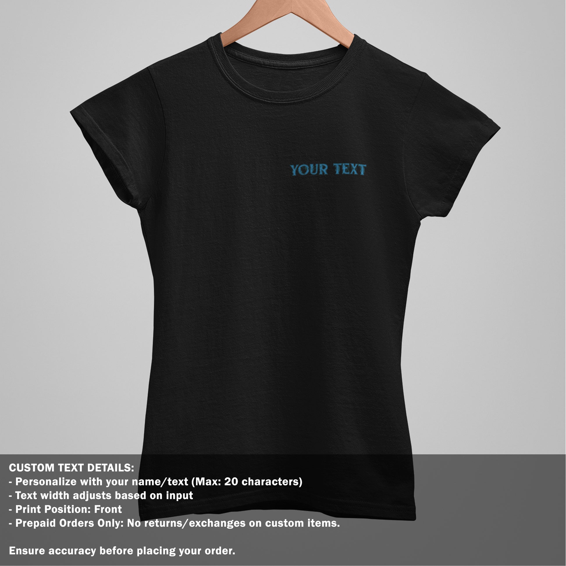 Nirvana Back Print - Black TShirt - Women
