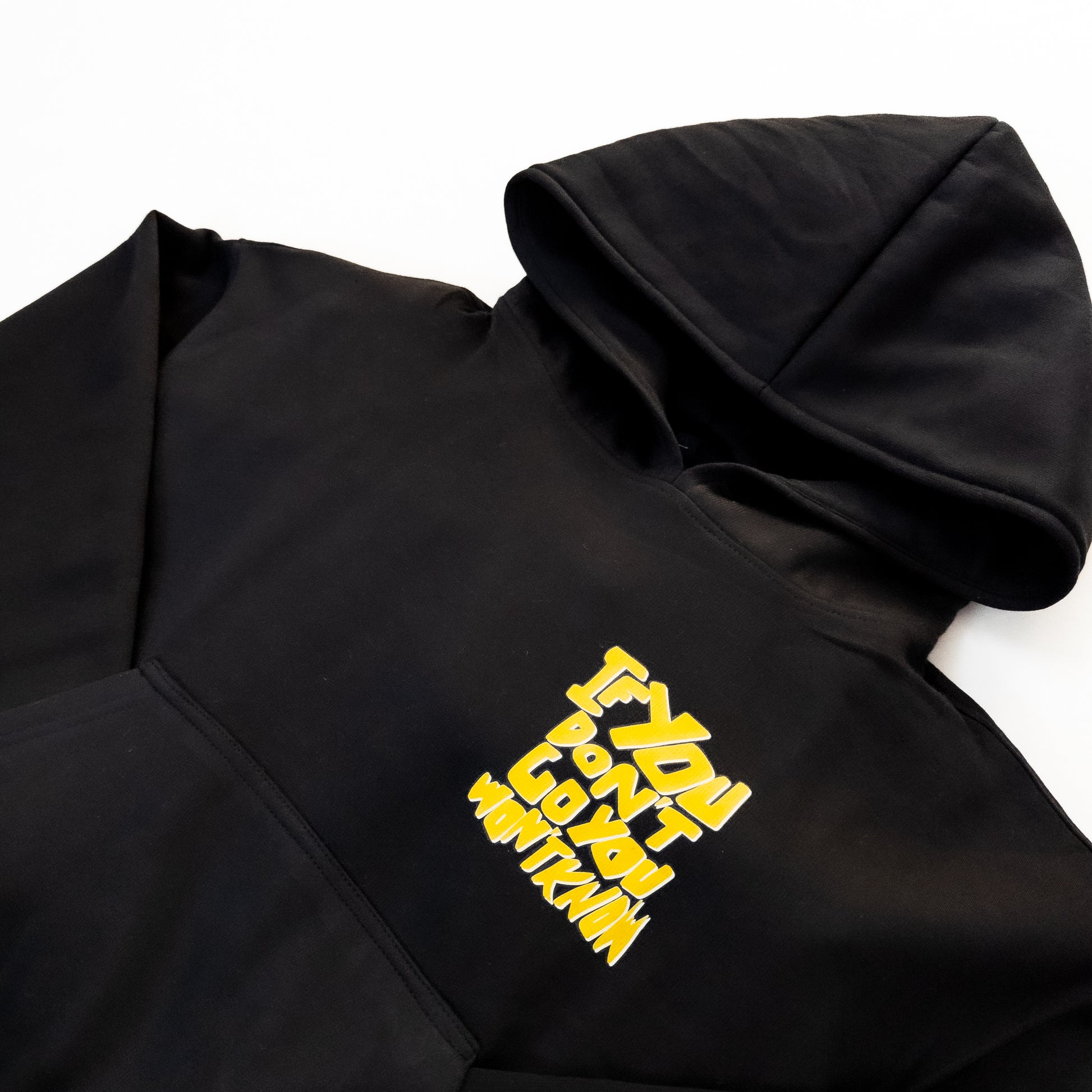 Printed Black Hoodie