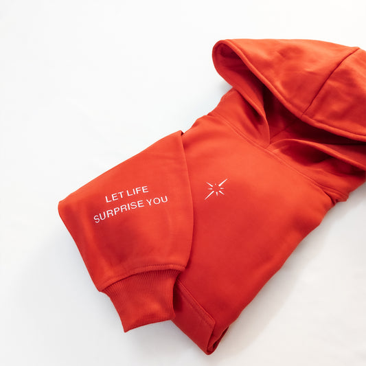 RED COLOUR HOODIE