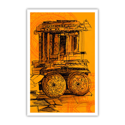 Sacred Rath - Temple Chariot Art Print