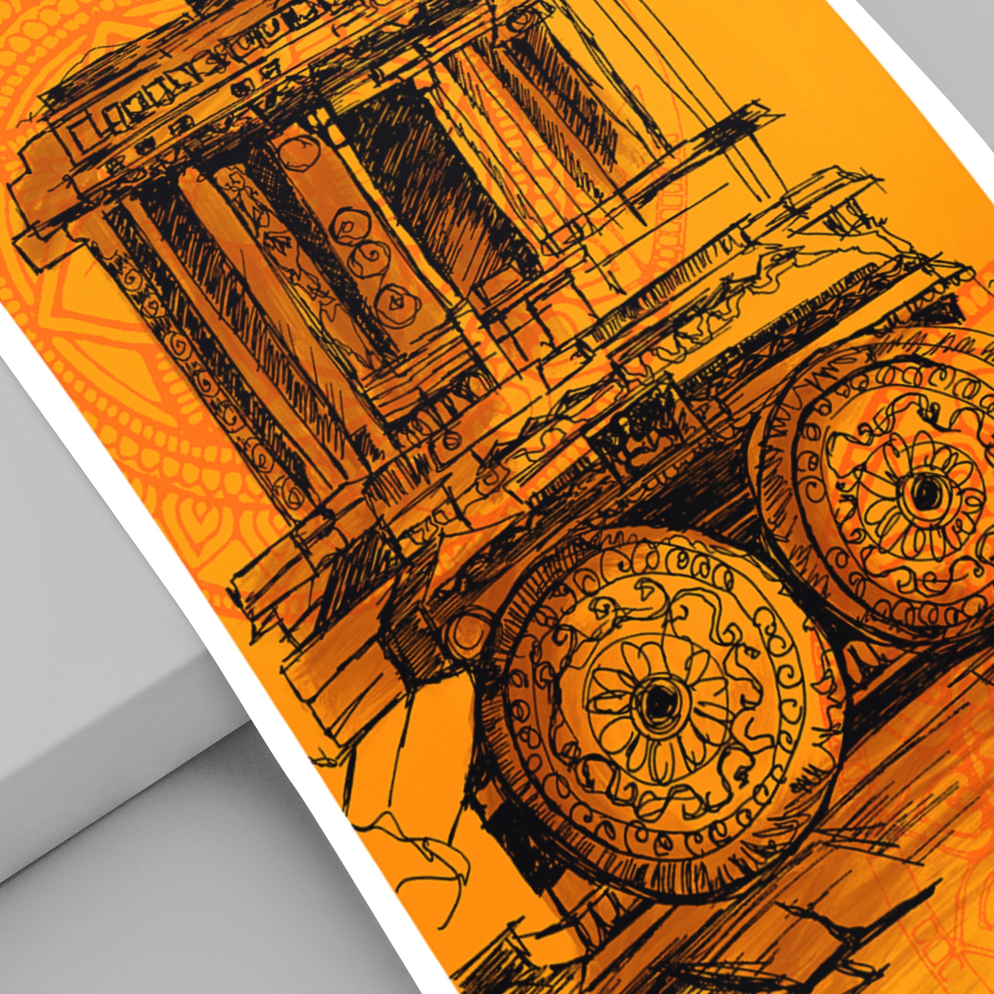 Sacred Rath - Temple Chariot Art Print