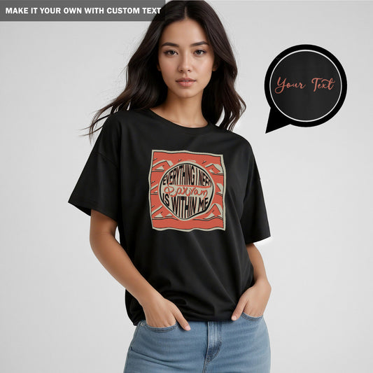 Sarvam - Women Oversized Printed TShirt