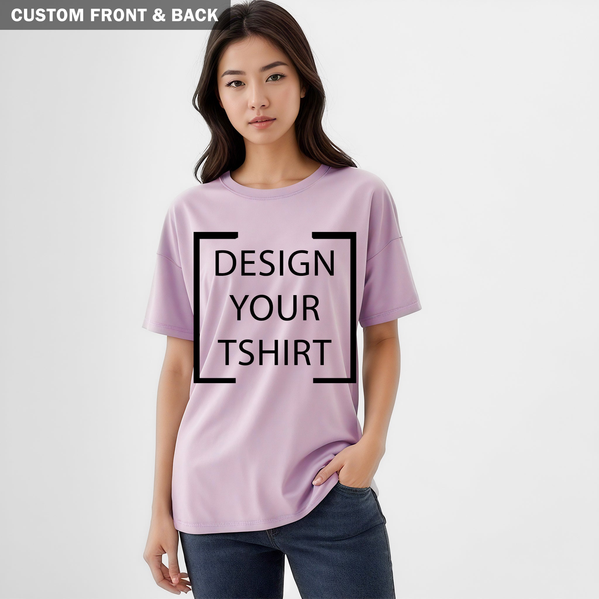 Custom Front & Back Print - Women's Oversized T-Shirt