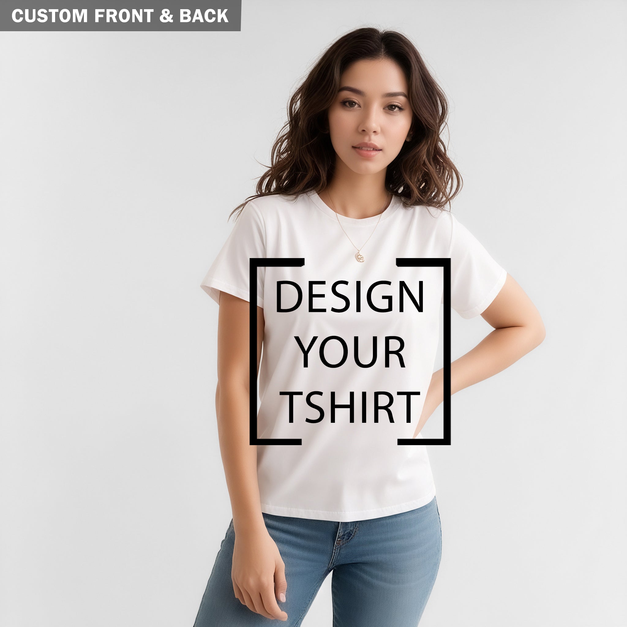 Custom Front & Back Print - Women's Regular T-Shirt
