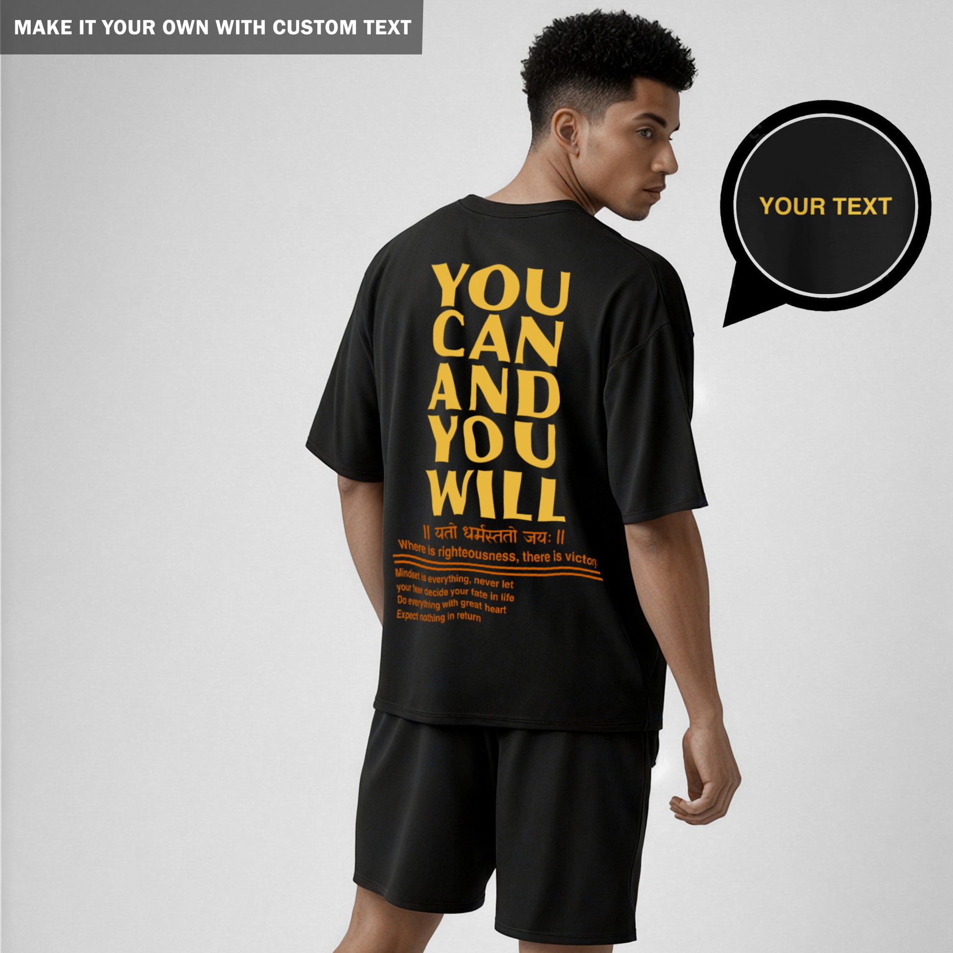 Nothing is Permanent - Cotton Oversized TShirt Men