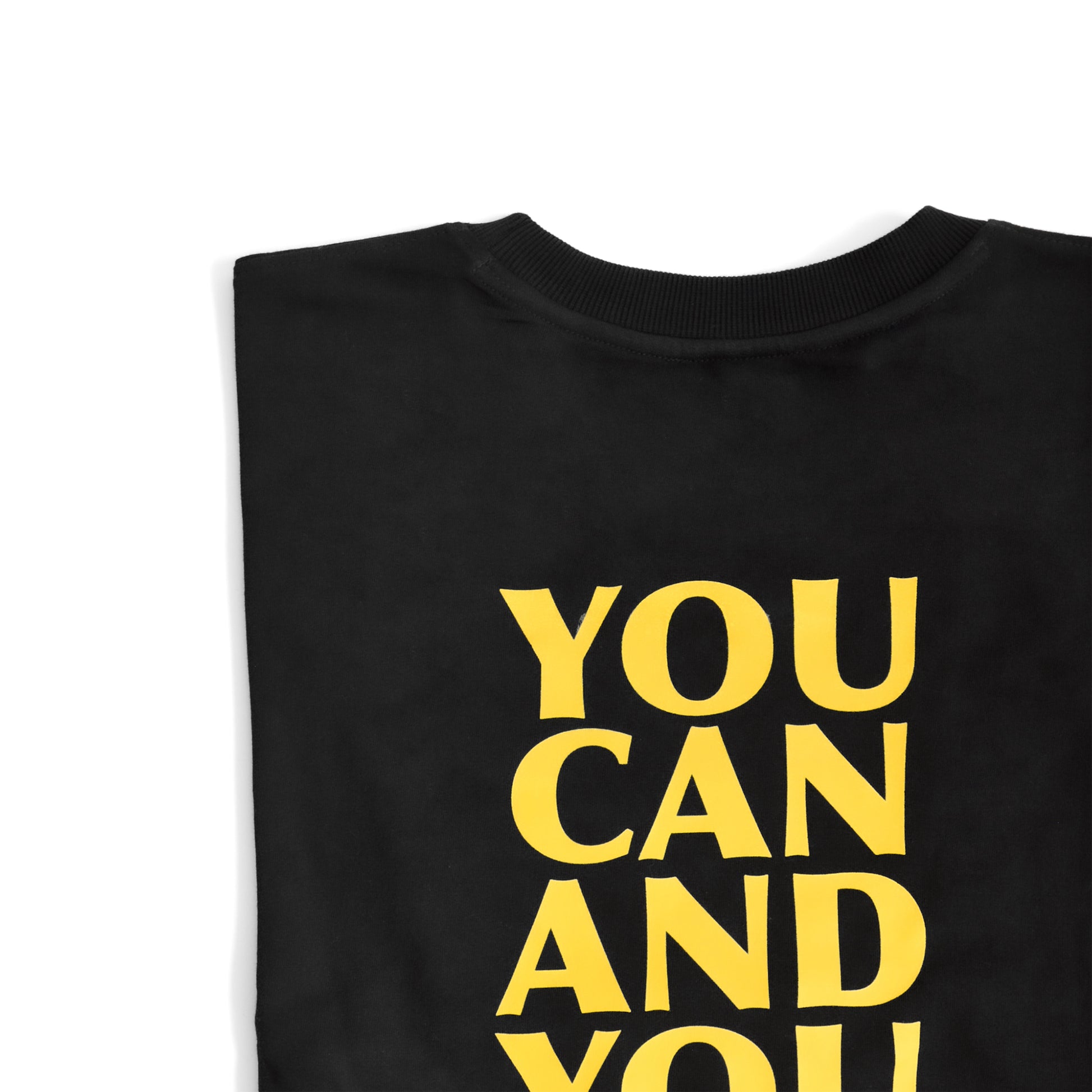 You Can - Mens Black Oversized T Shirt